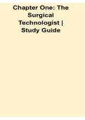 Chapter One The Surgical Technologist Study Guide 2025&sol; 2026 Complete Overview of Surgical Technology Roles Operating Room Principles and Professional Responsibilities