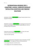 INTERNATIONAL BUSINESS TEST 1&NewLine;&lpar;CHAPTERS 1-6&rpar;2026- COMPLETE EXAM SET&NewLine;WITH ACTUAL QUESTIONS AND VERIFIED&NewLine;SOLUTIONS