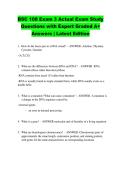 BSC 108 Exam 3 Actual Exam Study &NewLine;Questions with Expert Graded A&plus; &NewLine;Answers &vert; Latest Edition 