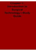 Chapter 1 Introduction to Surgical Technology Study Guide 2025&sol; 2026 Complete Overview of Surgical Principles Operating Room Roles and Aseptic Techniques