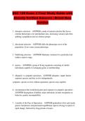 BSC 108 Exam 4 Final Study Guide with &NewLine;Already Verified Answers &vert; Brand New &NewLine;Version