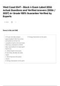 West Coast EMT - Block 4 Exam Latest 2026 Actual Questions and Verified Answers &lpar;2026 &sol; 2027&rpar; A&plus; Grade 100&percnt; Guarantee Verified by Experts