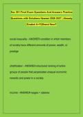 Soc 201 Final Exam Questions And Answers Practice &NewLine;Questions with Solutions Newest 2026 2027 &vert; Already &NewLine;Graded A&plus;&excl;&excl;&excl;&vert;Brand New&excl;&excl;