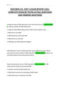 BIOCHEM 423- UNIT 4 EXAM REVIEW 2026-&NewLine;COMPLETE EXAM SET WITH ACTUAL QUESTIONS&NewLine;AND VERIFIED SOLUTIONS