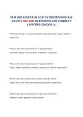 &NewLine;NUR 2063 ESSENTIALS OF PATHOPHYSIOLOGY EXAM 2 2025-2026 QUESTIONS AND CORRECT ANSWERS GRADED A&plus;&NewLine;