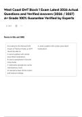 West Coast EMT Block 1 Exam Latest 2026 Actual Questions and Verified Answers &lpar;2026 &sol; 2027&rpar; A&plus; Grade 100&percnt; Guarantee Verified by Experts