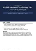 NUR 2063 Essentials of Pathophysiology Exam 1 Rasmussen University Official Practice Exam 2026&sol;2027 &vert; Complete Exam-Style Questions &vert; 100&percnt; Verified &ndash; Detailed Rationales &ndash; Pass Guaranteed &ndash; A&plus; Graded&NewLine;&NewLine;