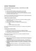 Summary Risk & Health Communication &vert; VU Amsterdam &vert; 2025&sol;26