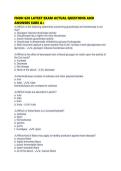 FNDH 620 LATEST EXAM ACTUAL QUESTIONS AND ANSWERS SURE A&period;pdf