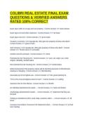 COLIBRI REAL ESTATE FINAL EXAM QUESTIONS & VERIFIED ANSWERS RATED 100&percnt; CORRECT