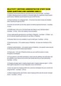 RELATIVITY CERTIFIED ADMINISTRATOR STUDY EXAM GUIDE QUESTIONS AND ANSWERS SURE