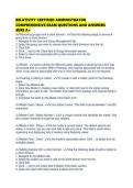 RELATIVITY CERTIFIED ADMINISTRATOR COMPREHENSIVE EXAM QUESTIONS AND ANSWERS SURE A&period;pdf&NewLine;&NewLine;