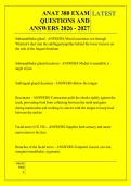 ANAT 380 EXAM &NewLine;QUESTIONS AND &NewLine;ANSWERS 2026 - 2027