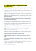 HCA100 ACTUAL EXAMS PAPER QUESTIONS AND ANSWERS SURE A&period;pdf