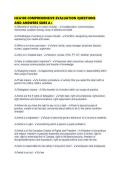 HCA100 COMPREHENSIVE EVALUATION QUESTIONS AND ANSWERS SURE A&period;pdf