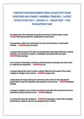 ConstruCtion ManageMent Final exaM study guide&NewLine;Questions and CorreCt ansWers &lpar;veriFied&rpar; &vert; latest&NewLine;uPdate 2026&sol;2027 &vert; graded a&plus; &vert; Brand neW &vert; 100&percnt;&NewLine;guaranteed Pass 