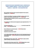 ConstruCtion ProjeCt ManageMent exaM &num;1 Questions anD&NewLine;CorreCt ansWers &lpar;veriFieD&rpar; &vert; latest uPDate 2026&sol;2027 &vert;&NewLine;graDeD a&plus; &vert; BranD neW &vert; 100&percnt; guaranteeD Pass 