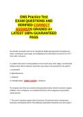 ONS Practice Test EXAM QUESTIONS AND VERIFIED CORRECT ANSWERS GRADED A&plus; -LATEST 2026-2027- 100- GUARANTEED PASS&period;docx&NewLine;&NewLine;