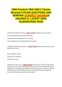 ONS Practice-ONS ONCC Chemo Renewal II EXAM QUESTIONS AND VERIFIED CORRECT ANSWERS GRADED A&plus; -LATEST 2026-2027- 100- GUARANTEED PASS&period;docx&NewLine;&NewLine;