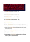 WGU C207 DATA-DRIVEN DECISION&NewLine;MAKING LATEST 2026&sol;2027 ACTUAL&NewLine;EXAM QUESTIONS WITH CORRECT&NewLine;ANSWERS 100&percnt; VERIFIED GRADED&NewLine;A&plus;