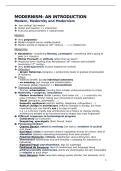 Twentieth Century Literature summary