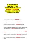 NUR651 BRADLEY UNIVERSITY EXAM QUESTIONS AND VERIFIED CORRECT ANSWERS GRADED A&plus; -LATEST 2026-2027- 100- GUARANTEED PASS&period;docx&NewLine;&NewLine;