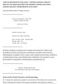 CHEM 210 BIOCHEMISTRY FINAL EXAM &ndash; PORTAGE LEARNING COMPLETE&NewLine;PRACTICE TEST BANK QUESTIONS AND ANSWERS &vert; VERIFIED SOLUTIONS &vert;&NewLine;UPDATED 2026&sol;2027 COMPREHENSIVE STUDY GUIDE