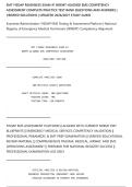 EMT FISDAP READINESS EXAM &num;1 NREMT-ALIGNED EMS COMPETENCY&NewLine;ASSESSMENT COMPLETE PRACTICE TEST BANK QUESTIONS AND ANSWERS &vert;&NewLine;VERIFIED SOLUTIONS &vert; UPDATED 2026&sol;2027 STUDY GUIDE