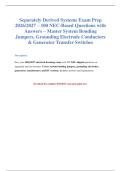 NEC Separately Derived Systems Exam 2026&sol;2027&NewLine;&NewLine;