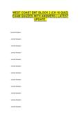 WEST COAST EMT BLOCK 2 &lpar;CH 16 QUIZ&rpar; EXAM QUIZZES WITH ANSWERS &vert; LATEST UPDATE &period;