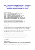 NRP 8TH EDITION QUIZ ANSWERS PART 1 2026&sol;2027 Actual Exam &ndash; Complete Questions & Detailed Rationales &ndash; Pass Guaranteed &ndash; A&plus; Graded