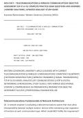 WGU D413 &ndash; TELECOMMUNICATIONS & WIRELESS COMMUNICATIONS OBJECTIVE&NewLine;ASSESSMENT &lpar;OA V1 & V2&rpar; COMPLETE PRACTICE EXAM QUESTIONS AND ANSWERS&NewLine;&vert; VERIFIED SOLUTIONS &vert; UPDATED 2026&sol;2027 STUDY GUIDE