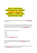 Ems IC Final Review EXAM QUESTIONS AND VERIFIED CORRECT ANSWERS GRADED A&plus; -LATEST 2026-2027- 100- GUARANTEED PASS&period;docx&NewLine;&NewLine;