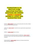 FOUNDATIONS for the PRACTICE of EMS EDUCATION CHAPTER 1 QUESTIONS AND VERIFIED CORRECT ANSWERS GRADED A&plus; -LATEST 2026-2027- 100- GUARANTEED PASS&period;docx&NewLine;&NewLine;