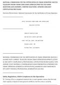 NATIONAL COMMISSION FOR THE CERTIFICATION OF CRANE OPERATORS &lpar;NCCCO&rpar;&NewLine;TELESCOPIC BOOM CRANE CORE EXAM COMPLETE PRACTICE TEST BANK&NewLine;QUESTIONS AND ANSWERS &vert; VERIFIED SOLUTIONS &vert; UPDATED 2026&sol;2027&NewLine;CERTIFICATION PREP GUIDE