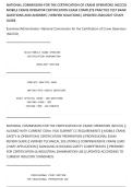 NATIONAL COMMISSION FOR THE CERTIFICATION OF CRANE OPERATORS &lpar;NCCCO&rpar;&NewLine;MOBILE CRANE OPERATOR CERTIFICATION EXAM COMPLETE PRACTICE TEST BANK&NewLine;QUESTIONS AND ANSWERS &vert; VERIFIED SOLUTIONS &vert; UPDATED 2026&sol;2027 STUDY&NewLine;GUIDE