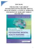 TEST BANK FOR HALTER&colon; VARCAROLIS&rsquo; FOUNDATIONS OF PSYCHIATRIC MENTAL HEALTH NURSING&colon; A CLINICAL APPROACH&comma; 9TH EDITION BY MARGARET JORDAN HALTER 2026