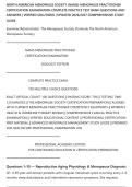 NORTH AMERICAN MENOPAUSE SOCIETY &lpar;NAMS&rpar; MENOPAUSE PRACTITIONER&NewLine;CERTIFICATION EXAMINATION COMPLETE PRACTICE TEST BANK QUESTIONS AND&NewLine;ANSWERS &vert; VERIFIED SOLUTIONS &vert; UPDATED 2026&sol;2027 COMPREHENSIVE STUDY&NewLine;GUIDE