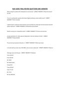 NUR 1020C FINAL REVIEW QUESTIONS AND ANSWERS
