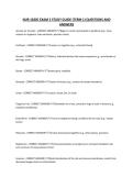 NUR 1020C EXAM 2 STUDY GUIDE &lpar;TERM 1&rpar; QUESTIONS AND ANSWERS