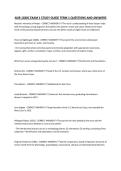 NUR 1020C EXAM 1 STUDY GUIDE TERM 1 QUESTIONS AND ANSWERS