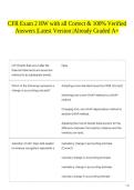 CFR Exam 2 HW with all Correct & 100&percnt; Verified Answers &vert;Latest Version &vert;Already Graded A&plus;