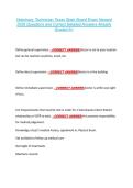 Veterinary Technician Texas State Board Exam Newest &NewLine;2026 Questions and Correct Detailed Answers Already &NewLine;Graded A&plus; 