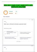 WGU D637 EXAM STUDY GUIDE WITH 100&percnt; COMPLETE SOLUTION