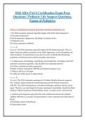 2026 AHA PALS Certification Exam Prep &vert; 200&plus; Questions with Correct Answers & Rationales &vert; Pediatric Life Support &lpar;PALS&rpar; Study Guide
