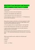 HESI PEDS Exam Questions and Answers &vert;&NewLine;2026 Complete Exam Prep &vert; A&plus; Verified