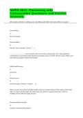NURS 3510 -Partnering with Communities Questions and Correct Answers&period;