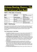 2026&sol;2027 Arizona Boating Mastery&colon; Elite Exam Prep Bank &ndash;  High-Stakes Scenarios & Solutions