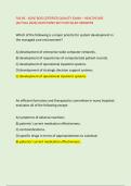 FACHE - ACHE BOG CERTIFIED QUALITY EXAM &ndash; HEALTHCARE &NewLine;&lpar;ACTUAL 2026&rpar; QUESTIONS WITH DETAILED ANSWERS