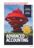 Solutions Manual for Advanced Accounting&comma; 5th Edition by Patrick Hopkins & Halsey &ndash; ISBN-13 &rlm; &colon; &lrm; 978-1618534323 &vert; Chapters 1&ndash;13 &comma; All Chapters 